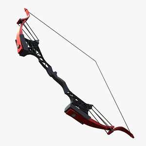 Compound Recurve Bow - Game Ready 3D model