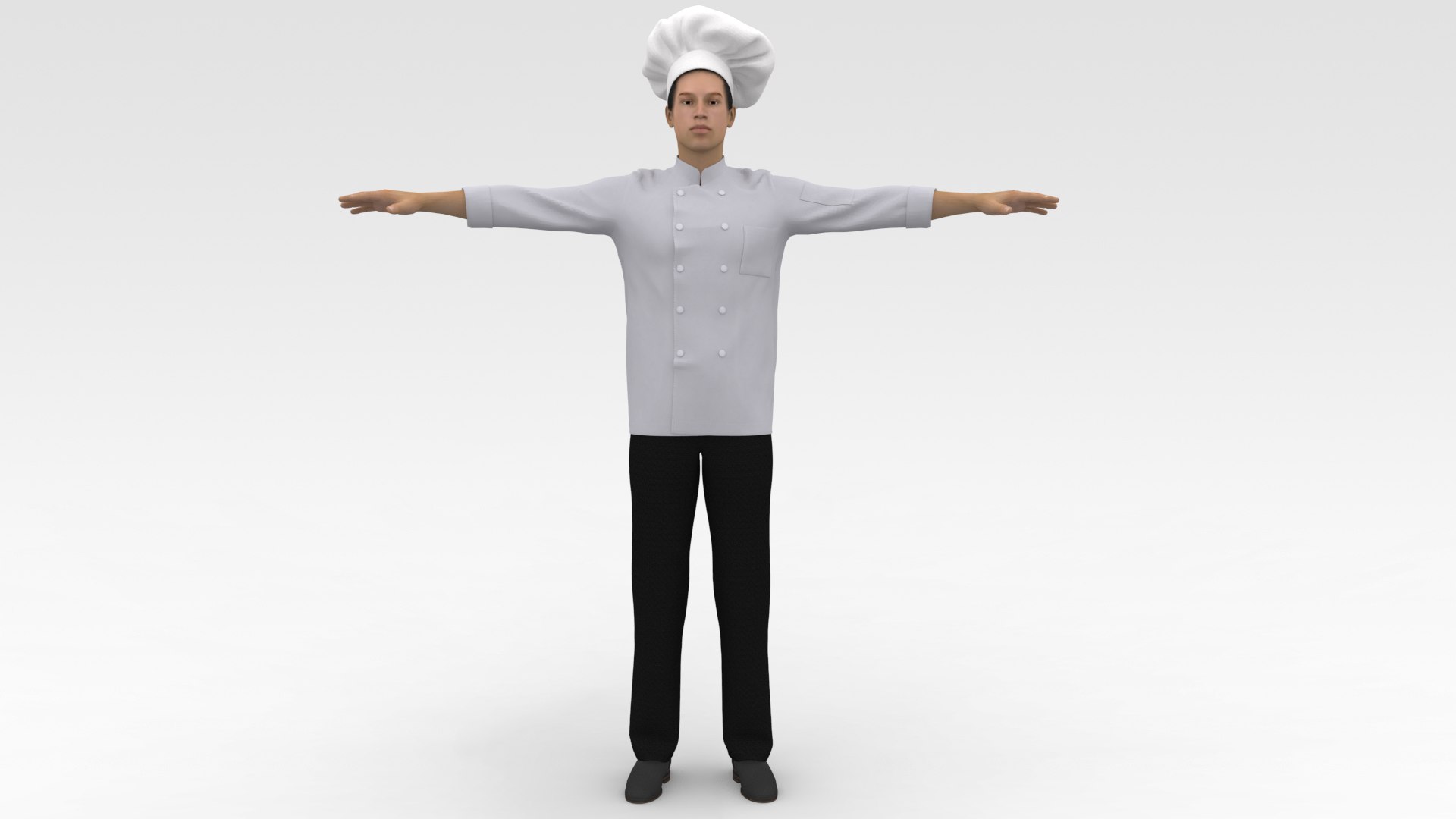 Male Chef Model - TurboSquid 1820384