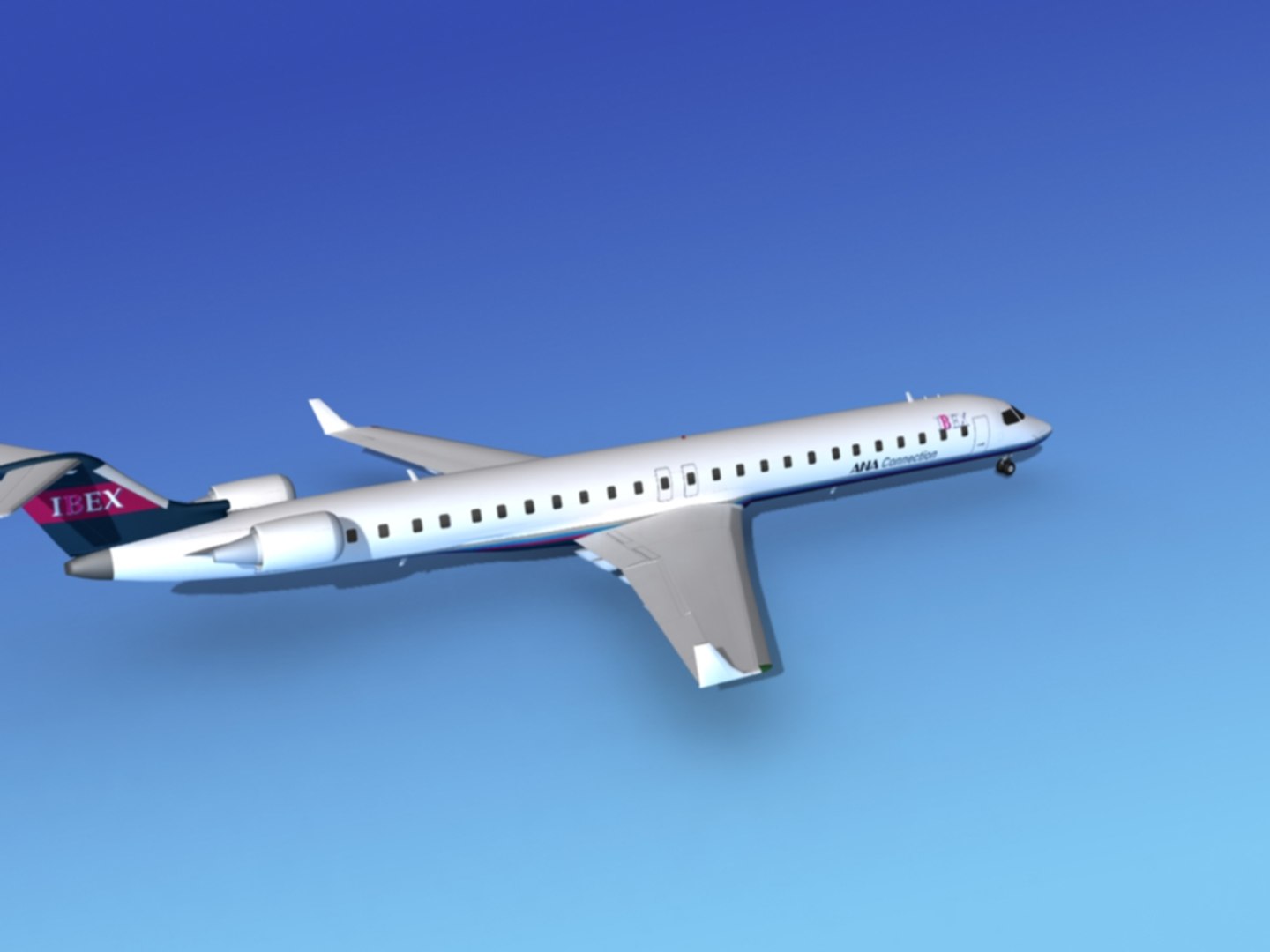 crj1000 bombardier airlines 3d model