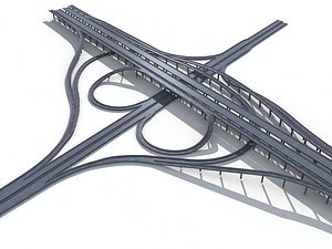 3D viaduct highway model