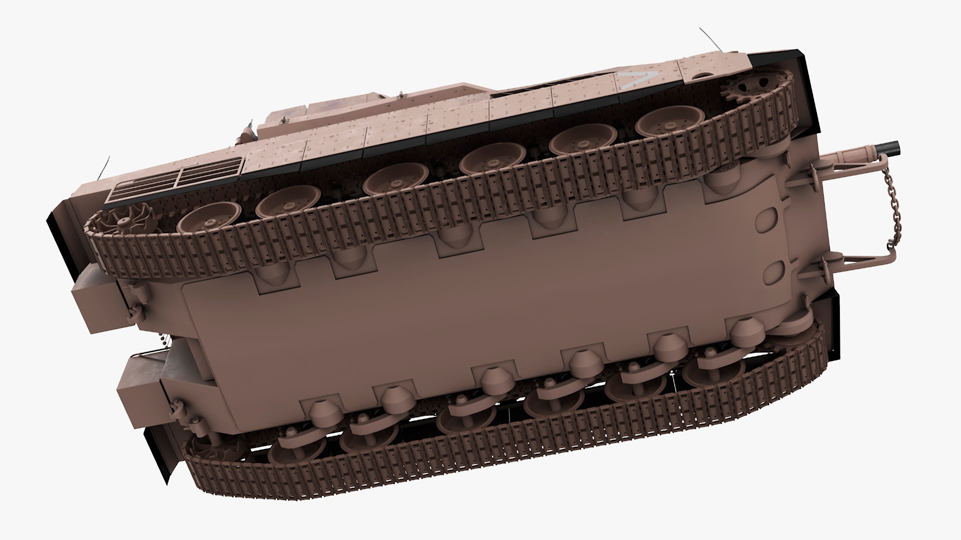 3D Model Israeli Tank Merkava 5 Beige Rigged - TurboSquid 2290770