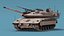 3D model Israeli Tank Merkava 5 Beige Rigged