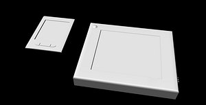 Sci-Fi Tablet Projector Gadgets untextured