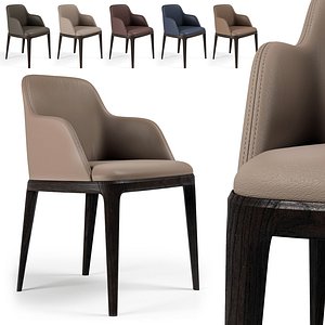 3D grace chair poliform 2