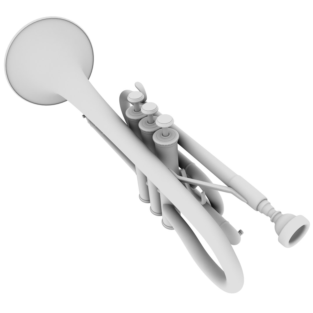 Cornet Musical Instrument 3D Model - TurboSquid 1490763