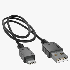 3d usb cable mini plugs