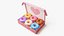 Box of Colorful Donuts Stylized
