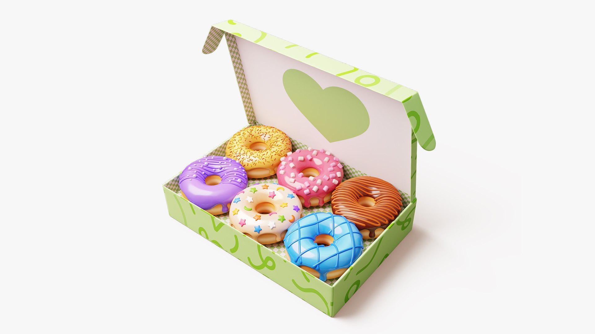 3D Box of Colorful Donuts Stylized model https://p.turbosquid.com/ts-thumb/mS/HCwpWb/NG/donutbox01/jpg/1739059426/1920x1080/fit_q87/5d509ca01535bc435c6b171f2442263f7d9ece2d/donutbox01.jpg