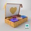 Box of Colorful Donuts Stylized