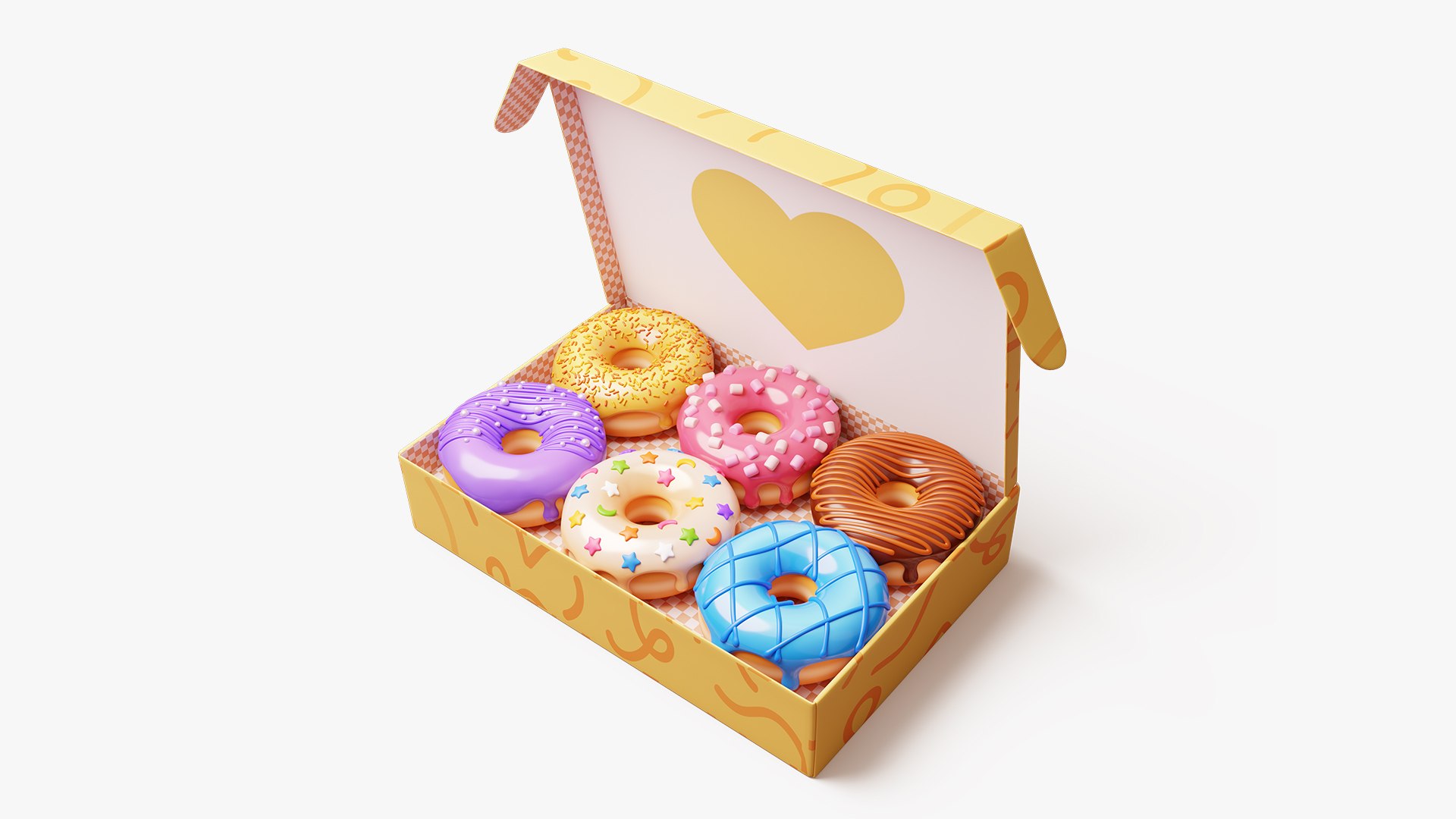 3D Box of Colorful Donuts Stylized model https://p.turbosquid.com/ts-thumb/mS/HCwpWb/oH/donutbox02/jpg/1739059427/1920x1080/fit_q87/89198588d64b64a0e4345f916cb43a11ad0b87b6/donutbox02.jpg