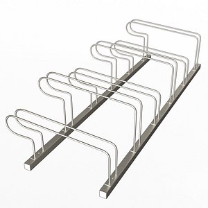 Bike Rack Street Station 3D model