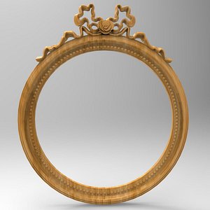 (664) Mirror Frame -3d STL model for CNC