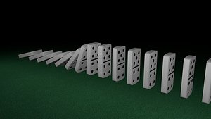 free set domino 3d model