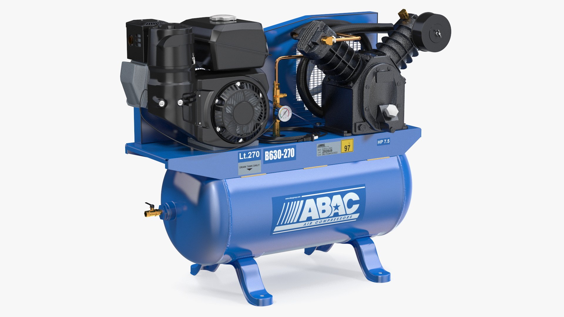 Air Compressor Abac 3D model preview