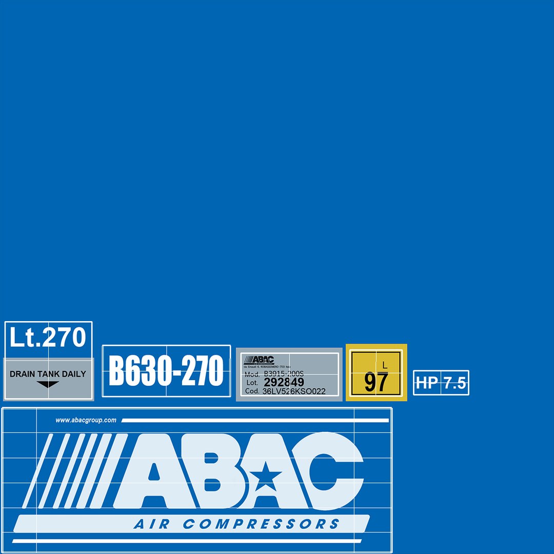 Air Compressor Abac 3D - TurboSquid 2189786