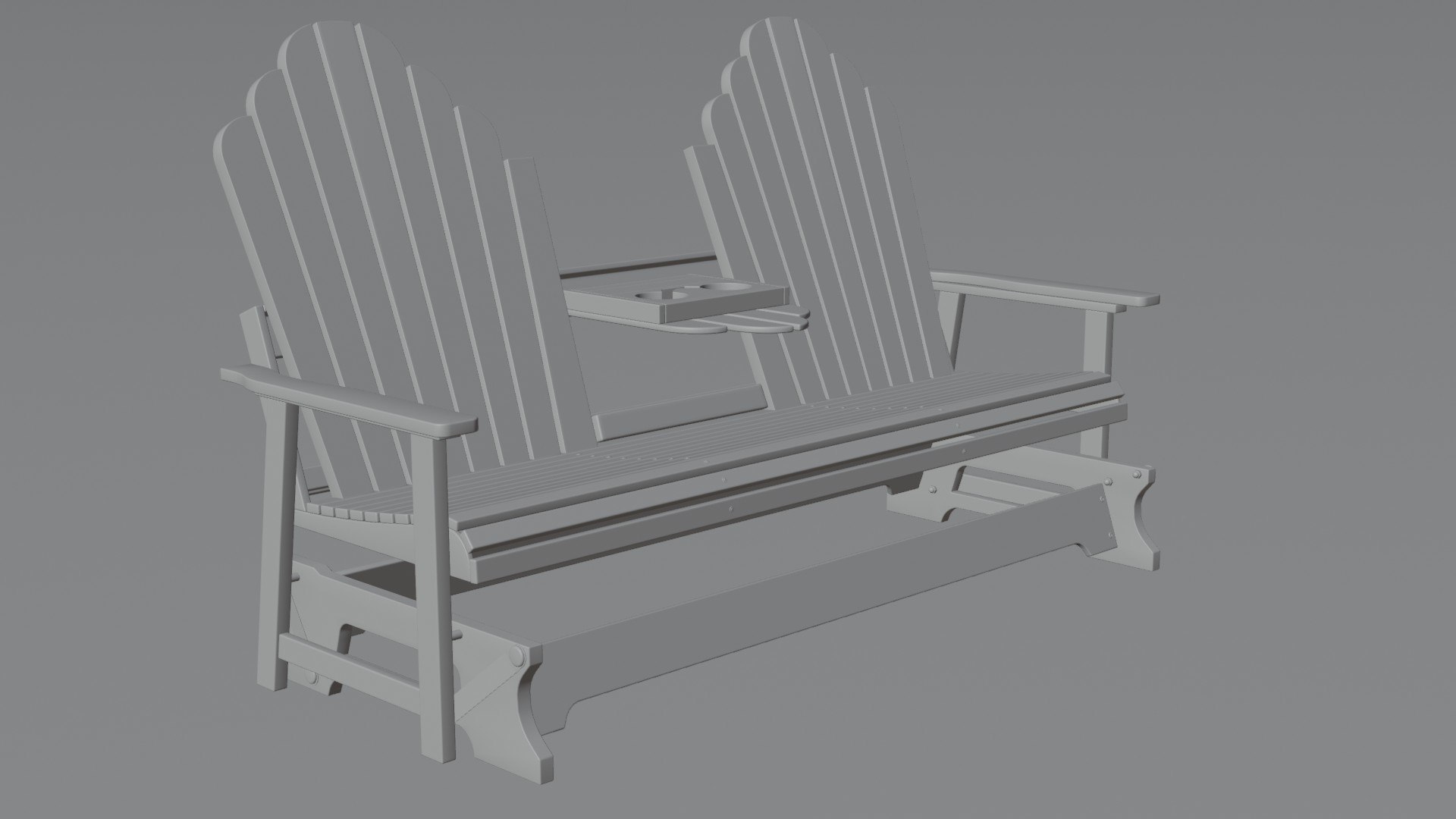 Berlin Gardens Cozi back Sofa Bench 3D model TurboSquid 2152858