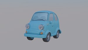 3D Cartoon-style car