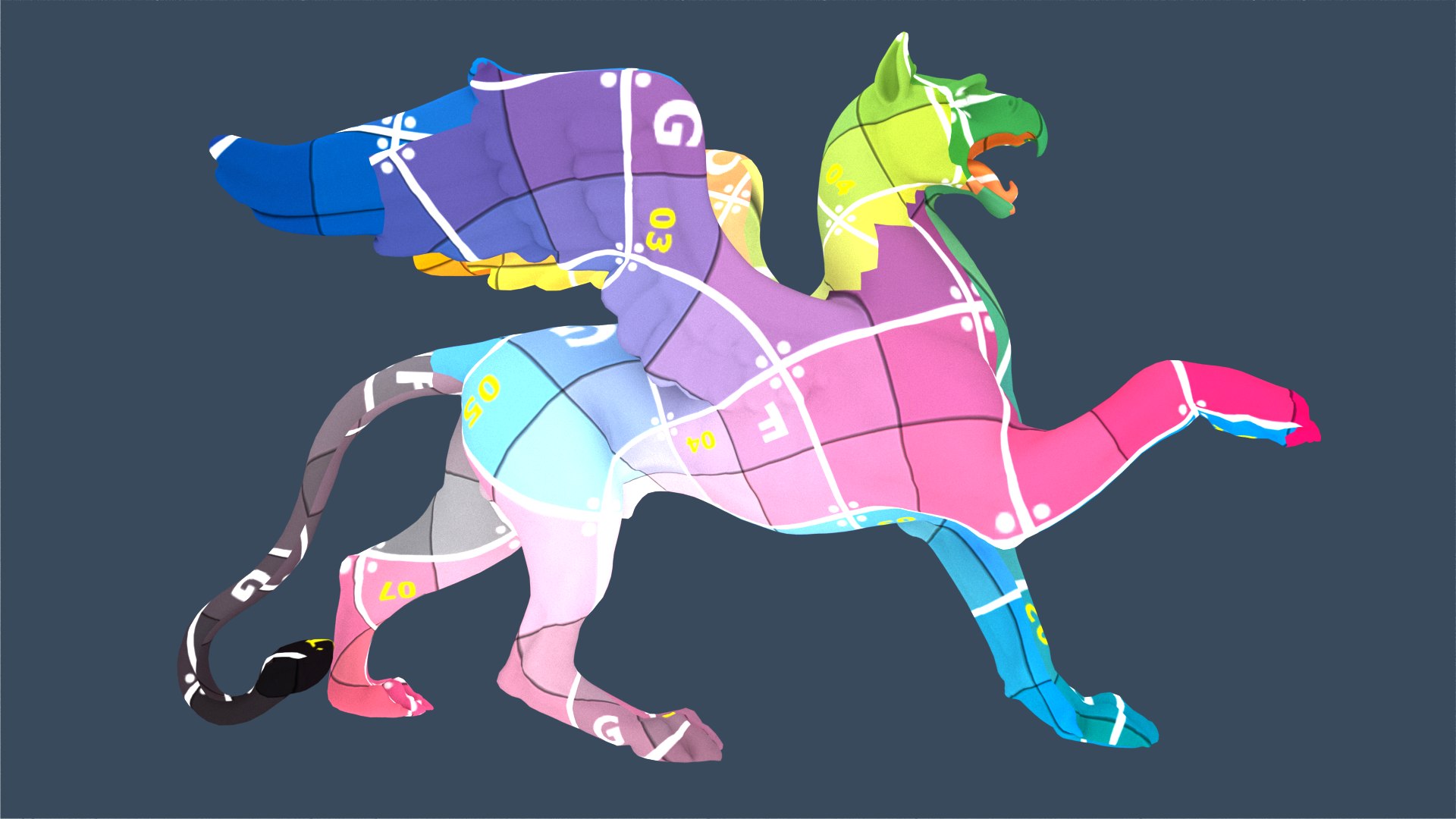 griffin statue mythological 3D model https://p.turbosquid.com/ts-thumb/mS/iJsW2h/N9sKJUeb/shot_4uvs/png/1576074043/1920x1080/fit_q87/022735cbfac8ba6c56c595623292c08a9efa59c2/shot_4uvs.jpg