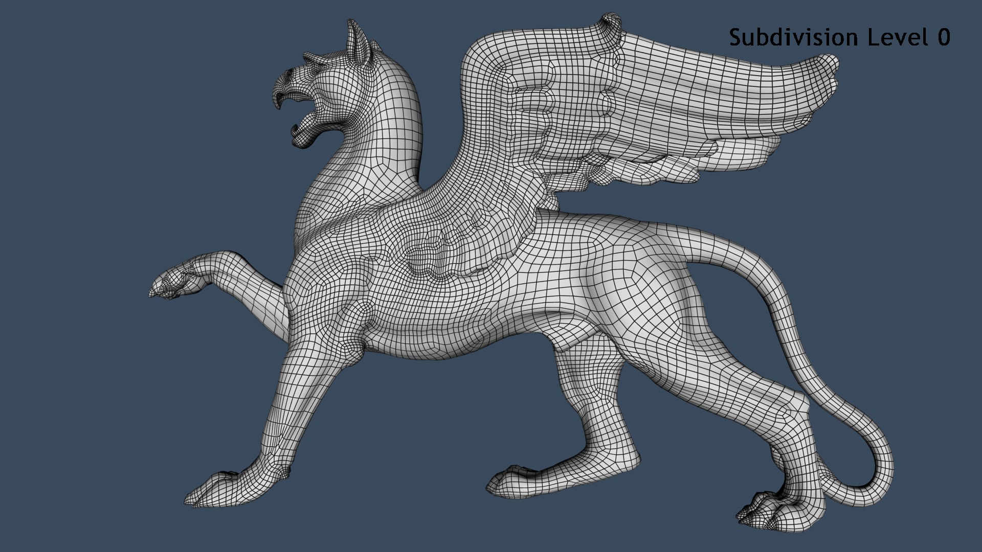griffin statue mythological 3D model https://p.turbosquid.com/ts-thumb/mS/iJsW2h/sPt1c7bk/shot_6wireframe/png/1576089456/1920x1080/fit_q87/bbb9b5aa00e2fd7802ded553023f5e48fee21dc4/shot_6wireframe.jpg