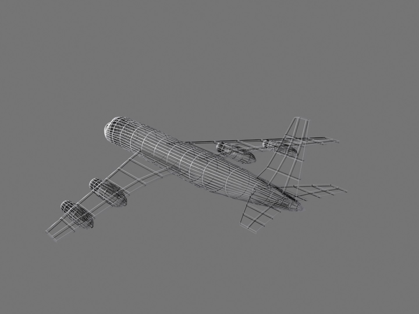 Low-poly Passenger Jet Airliner 3d 3ds