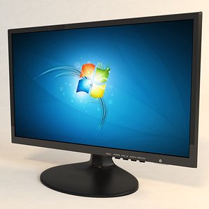 monitor computer 3d max