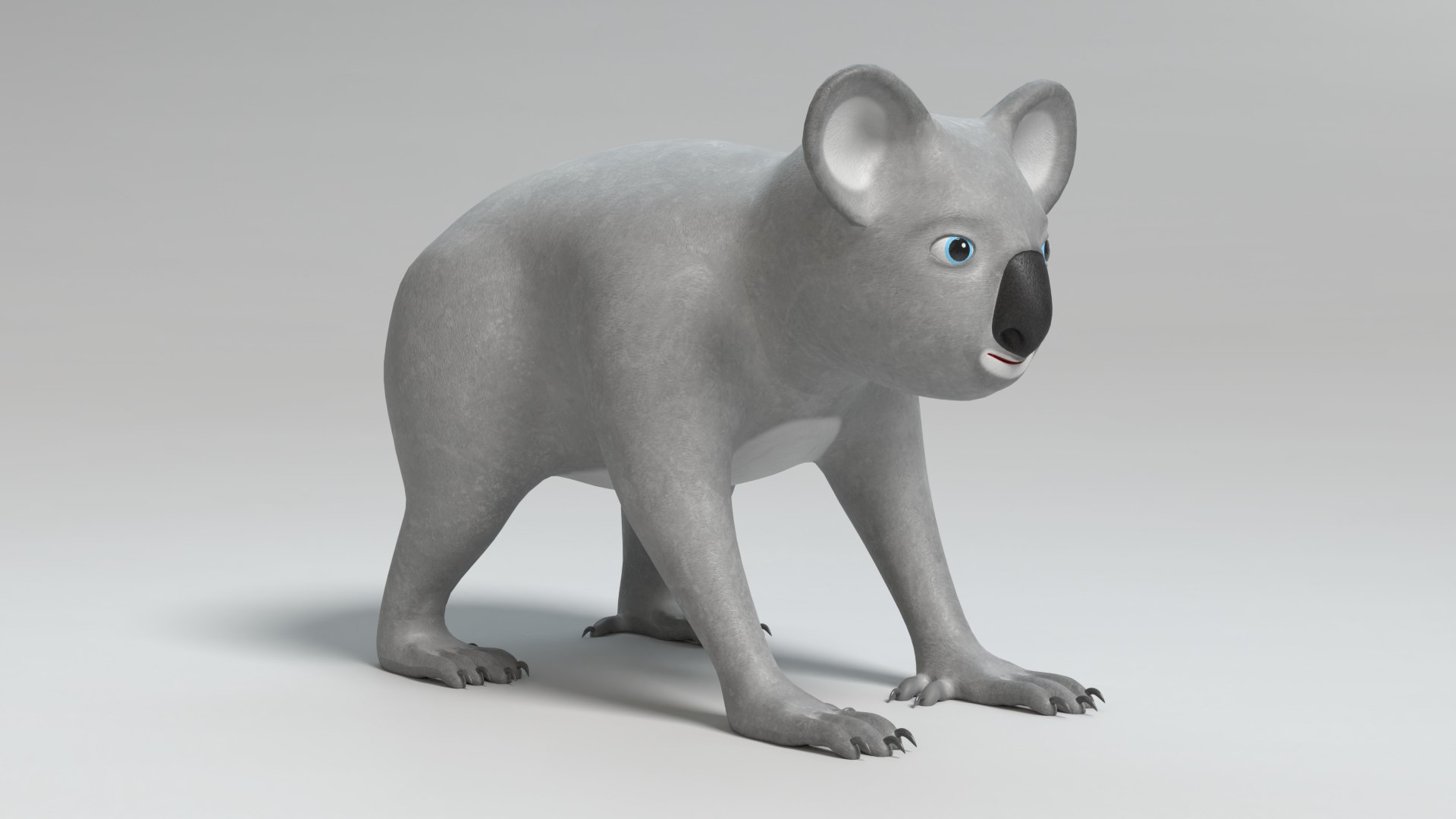 3D Cartoon Koala Model - TurboSquid 1508534