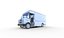 Camion de courrier blanc générique