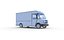 Camion de courrier blanc générique