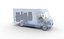 Camion de courrier blanc générique
