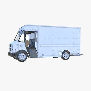 Generic White Mail Truck