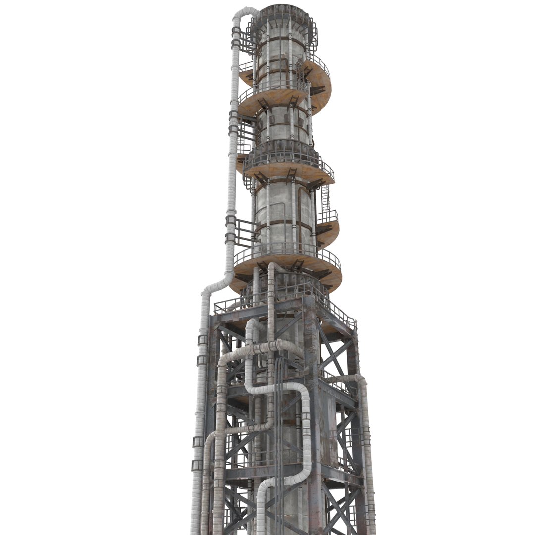 Nuclear Refinery Unit 3d Model