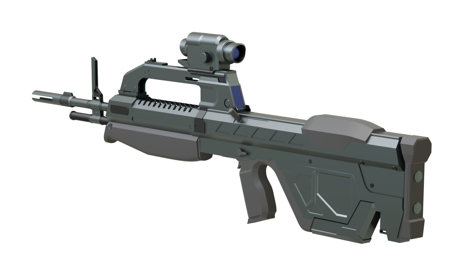 3D Model Halo Battle Rifle - TEXTURES NOT INCLUDED - TurboSquid 2248942