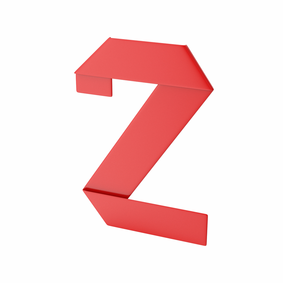 Ribbon Numbers 3D Model - TurboSquid 2201106