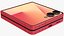 3D Samsung Galaxy Z Filp7 Coral Red Animated model