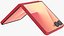 3D Samsung Galaxy Z Filp7 Coral Red Animated model