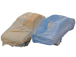 3D model slums car wreck