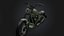 Custom Military Olive Chopper Motorcycle