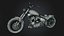 Custom Military Olive Chopper Motorcycle