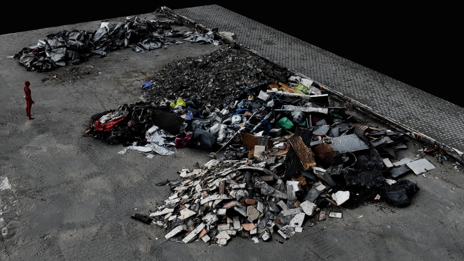Debris Trash Piles Destroyed Building Ruins Part3 Scan 3D Model ...