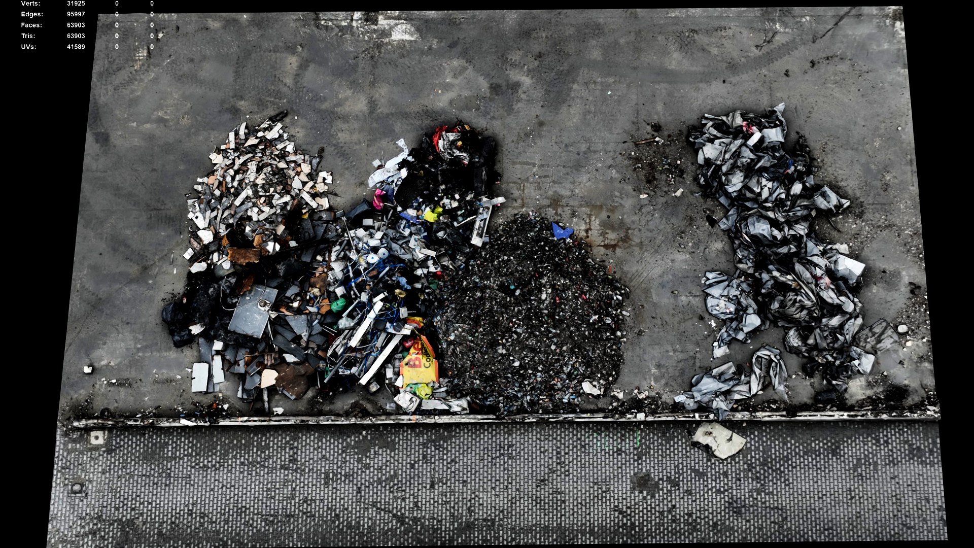 Debris Trash Piles Destroyed Building Ruins Part3 Scan 3D Model ...