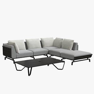 Tortuga sectional sofa Holly Hunt