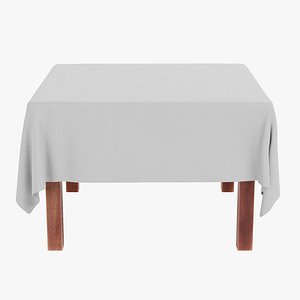 Low Poly Table Tablecloth 3D Models For Download | TurboSquid