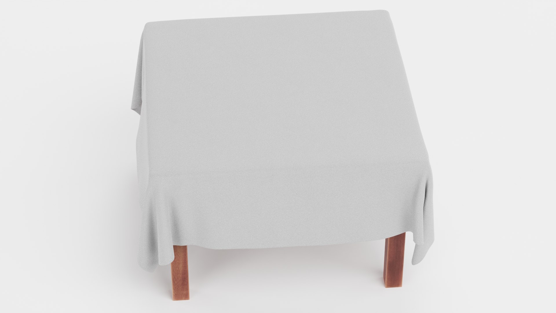 Tablecloth With Table Square 3D Model - TurboSquid 1953637