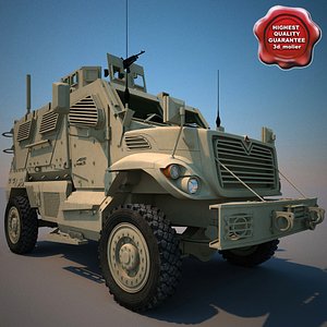 3d c4d maxxpro mrap armoured fighting vehicle