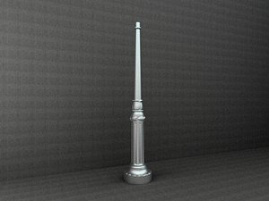 3ds antique street lamp