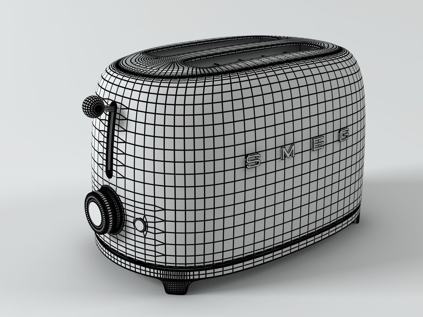 SMEG 50s Retro Style Toaster 3d model