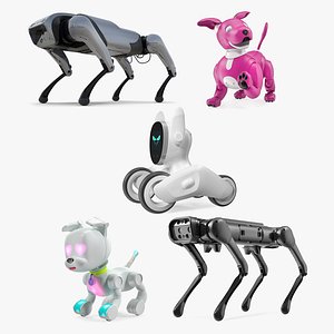 Rigged Robots Dog Collection 3