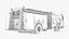 Autopompa per camion dei pompieri 4x2