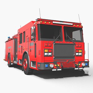 Fire Truck Pumper 4x2 3D model