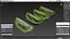 Peeled Half Kiwi Slices